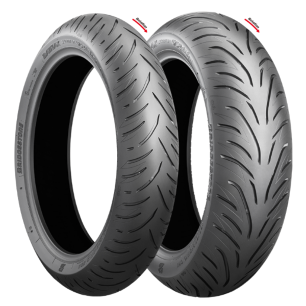 Neumático Scooter Bridgestone Battlax Sc 2 Rain 130/70 R 16 61s Tl Trasero
